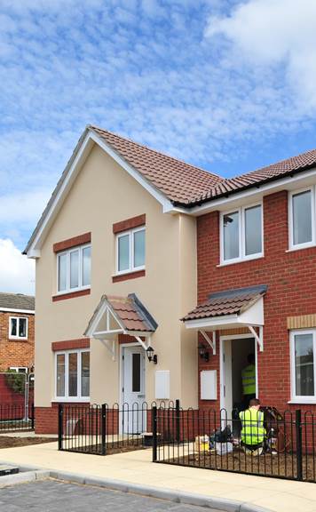 This image displays a typical Vale of Aylesbury Housing Trust property